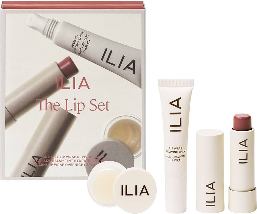 ILIA - The Lip Set Limited Edition 3 Piece Clean Beauty Gift Set | Non-Toxic, Vegan, Cruelty-Free... | Amazon (US)