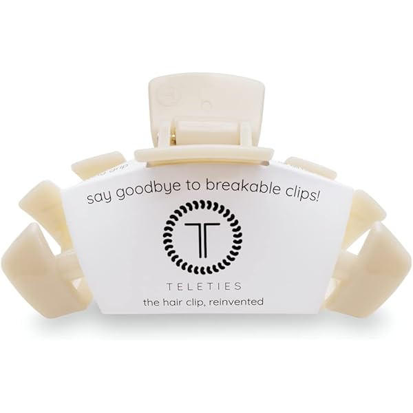 TELETIES - Large Hair Clip - Strong Grip, Bendable Teeth, Comfortable Curved Design - Ideal for T... | Amazon (US)