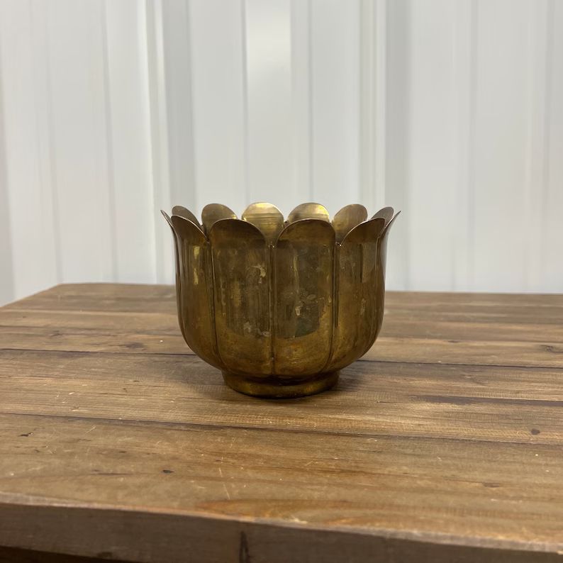 Vintage Brass Bowl | Brass Candle Holder or Key Dish | Unique Gift | Vintage Decorative Brass | D... | Etsy (US)