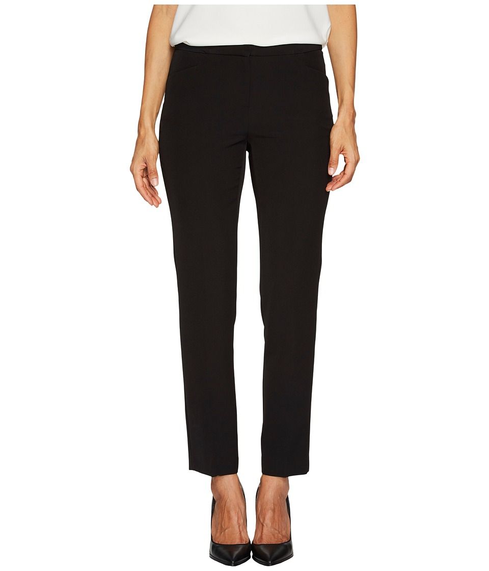 Vince Camuto Specialty Size - Petite Milano Twill L-Pocket Pants (Rich Black) Women's Casual Pants | Zappos