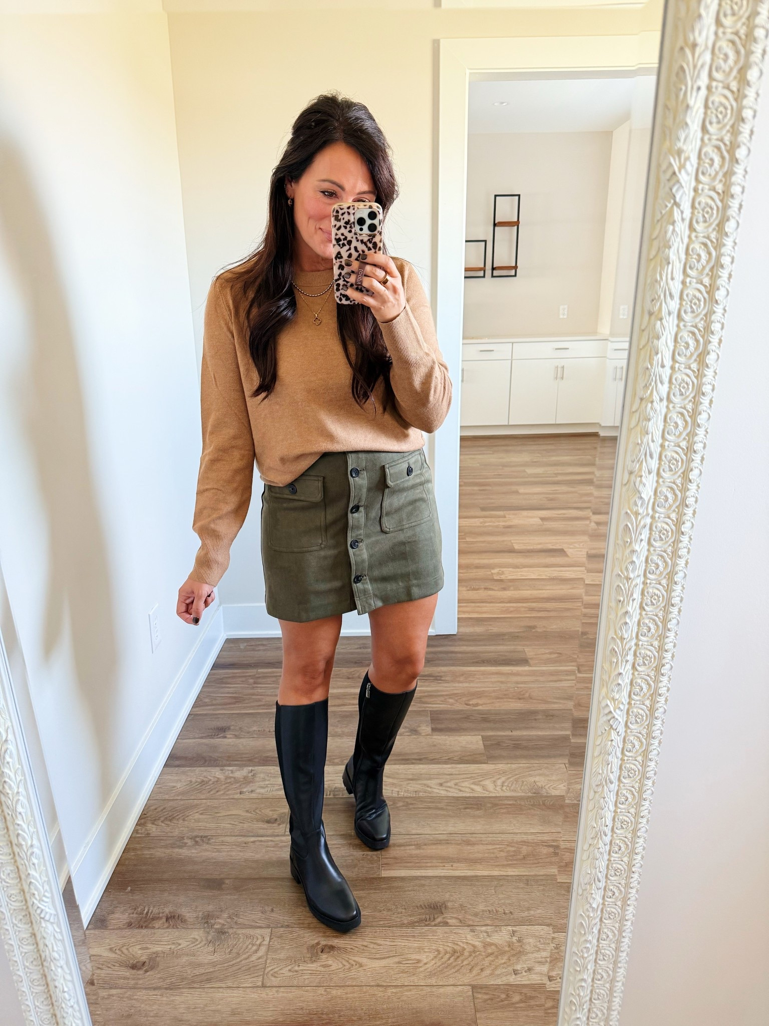 TARGET SALE!
• large sweater for an oversized fit 
• size 8 skirt 
• boots true to size 

#LTKFindsUnder50 #LTKStyleTip #LTKSeasonal