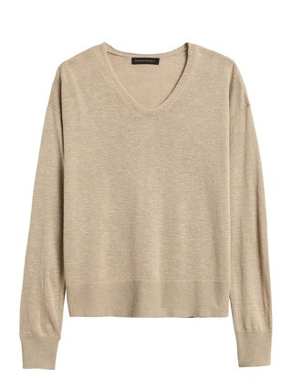 Relaxed Linen-Blend Sweater | Banana Republic (US)