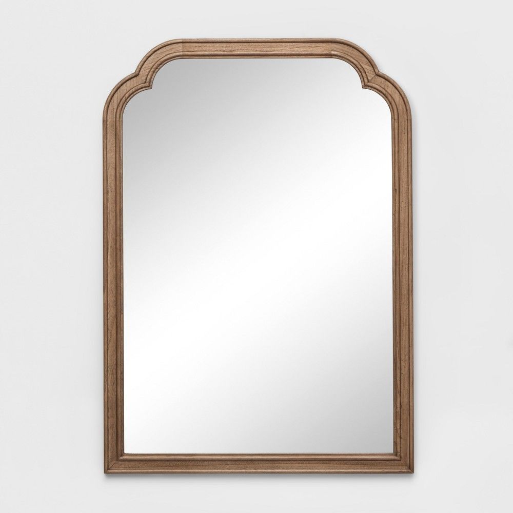 42""x32"" French Country Revised Decorative Wall Mirror Golden Pretzel - Threshold | Target