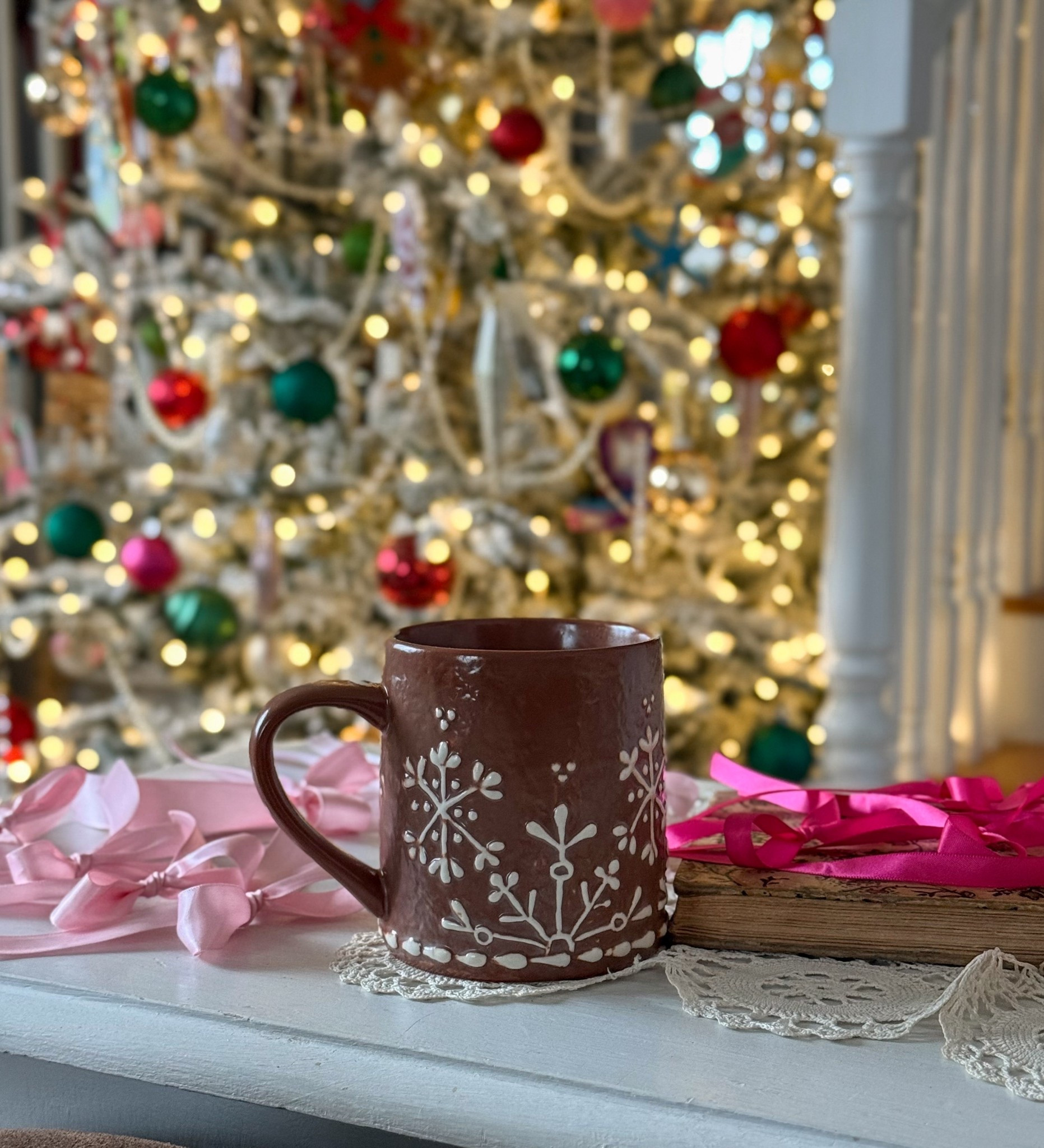 Pink Christmas bows ready to go on the porch 🎄🎀⛄️ #pinkmas #pinkchristmas 

#LTKSeasonal #LTKHoliday #LTKHome