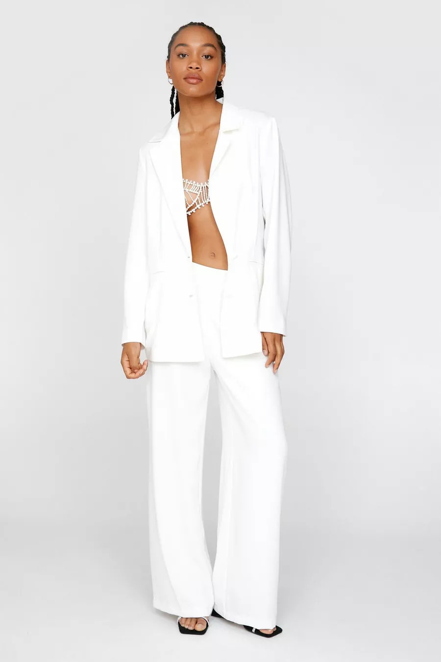 Satin Tailored Straight Leg Pants | Nasty Gal US
