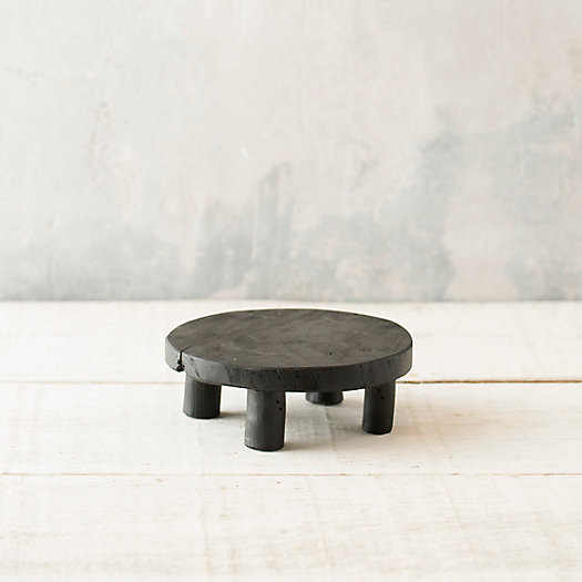 Footed Teak Plant Stand | Terrain