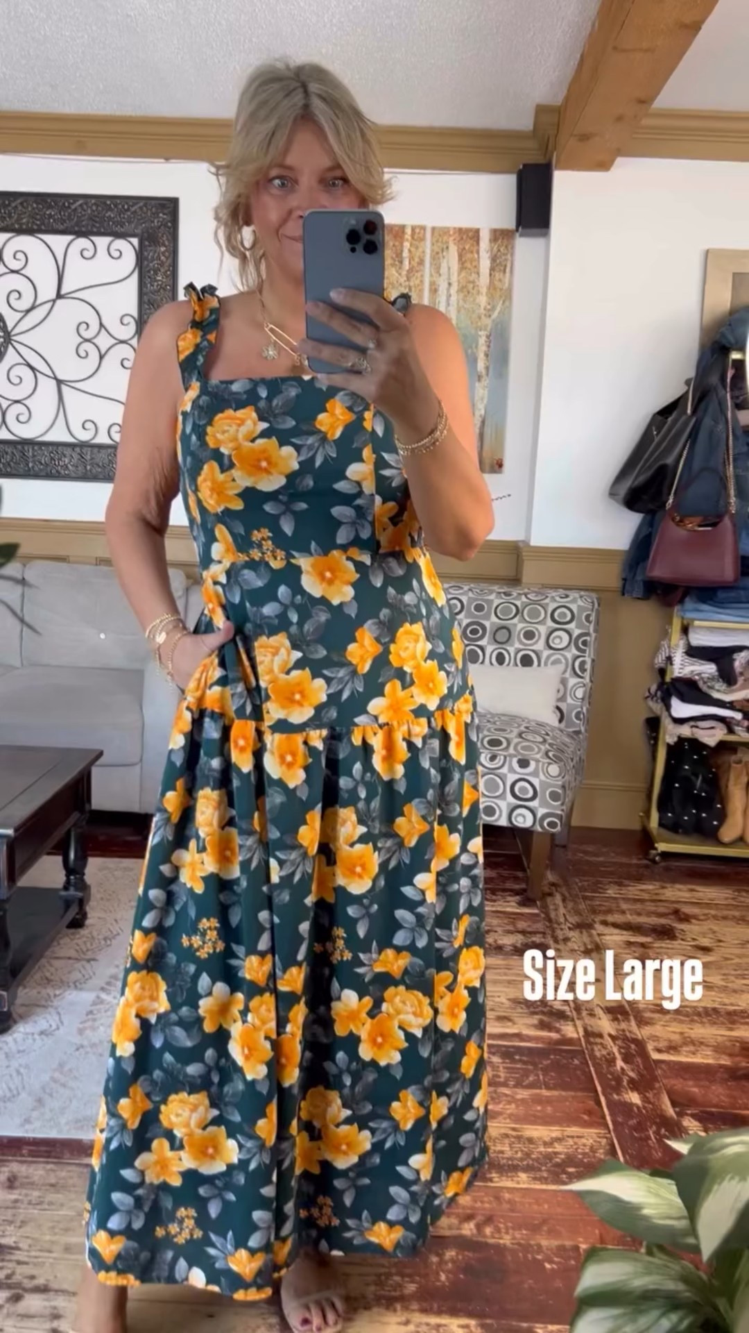 Size Large in this gorgeous dress perfect for spring or a vacation 

#LTKOver40 #LTKMidsize #LTKWedding