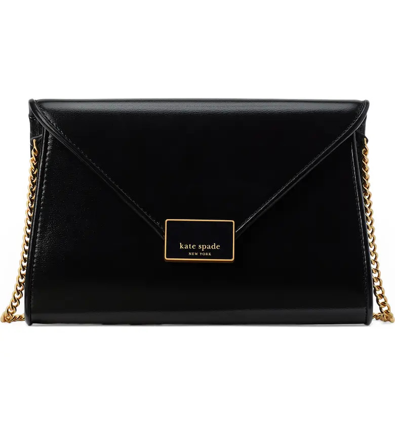 kate spade new york Medium Anna Leather Envelope Clutch | Nordstrom | Nordstrom