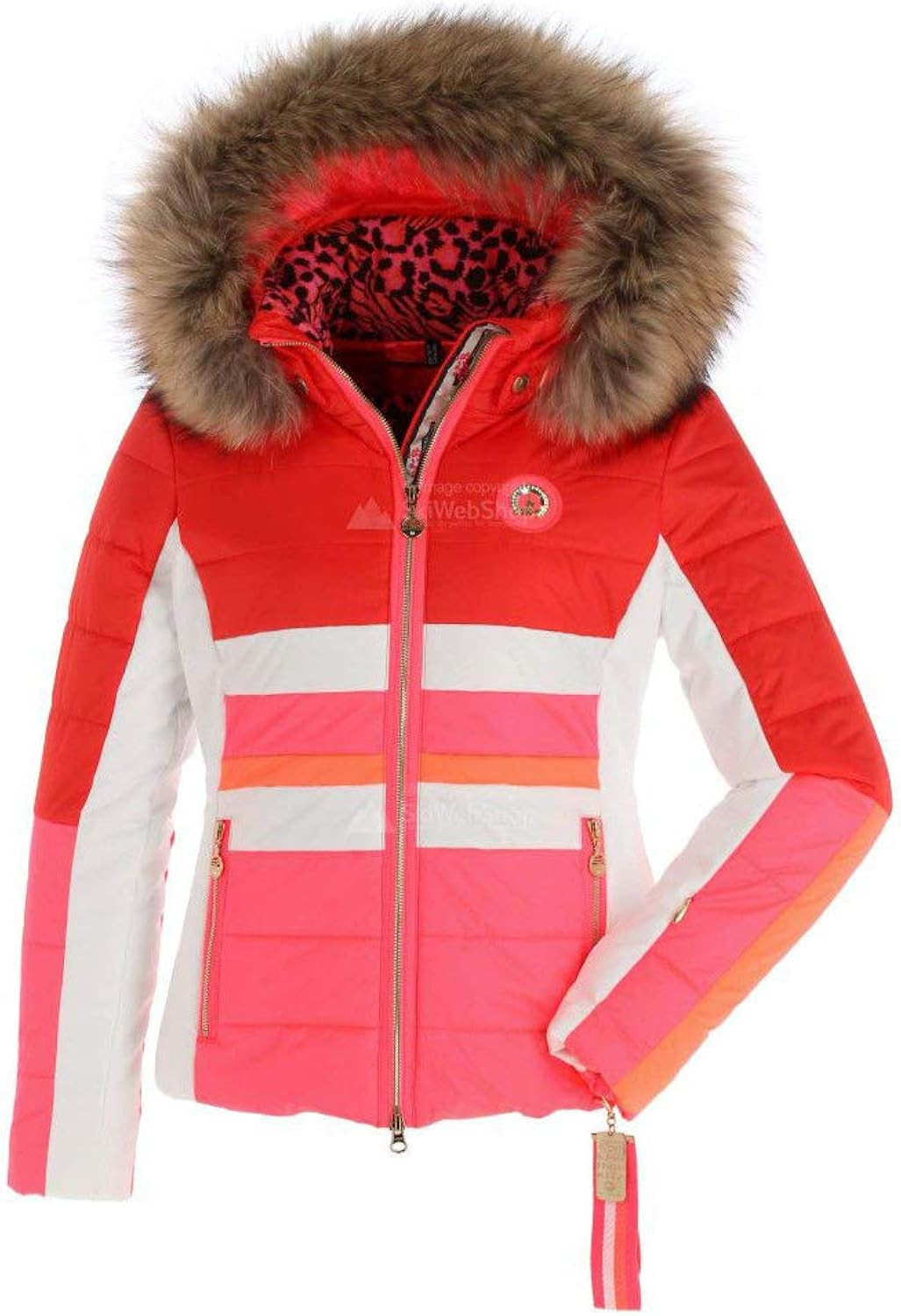 SPORTALM Escape RR Jacket W/Detachable Hood and Detachable Fur Collar Sz 14 Fiery Red | Amazon (US)
