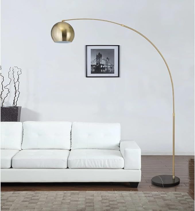 Major-Q Modern Standing Adjustable Floor Lamp with Metal Dome Shade & Marble Base for Living Room... | Amazon (US)