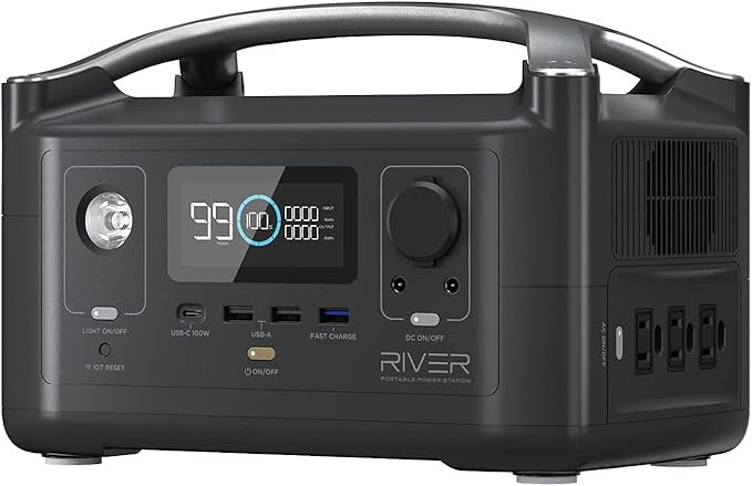 EF ECOFLOW RIVER 288Wh Portable Power Station,3 x 600W(Peak 1200W) AC Outlets & LED Flashlight, F... | Amazon (US)