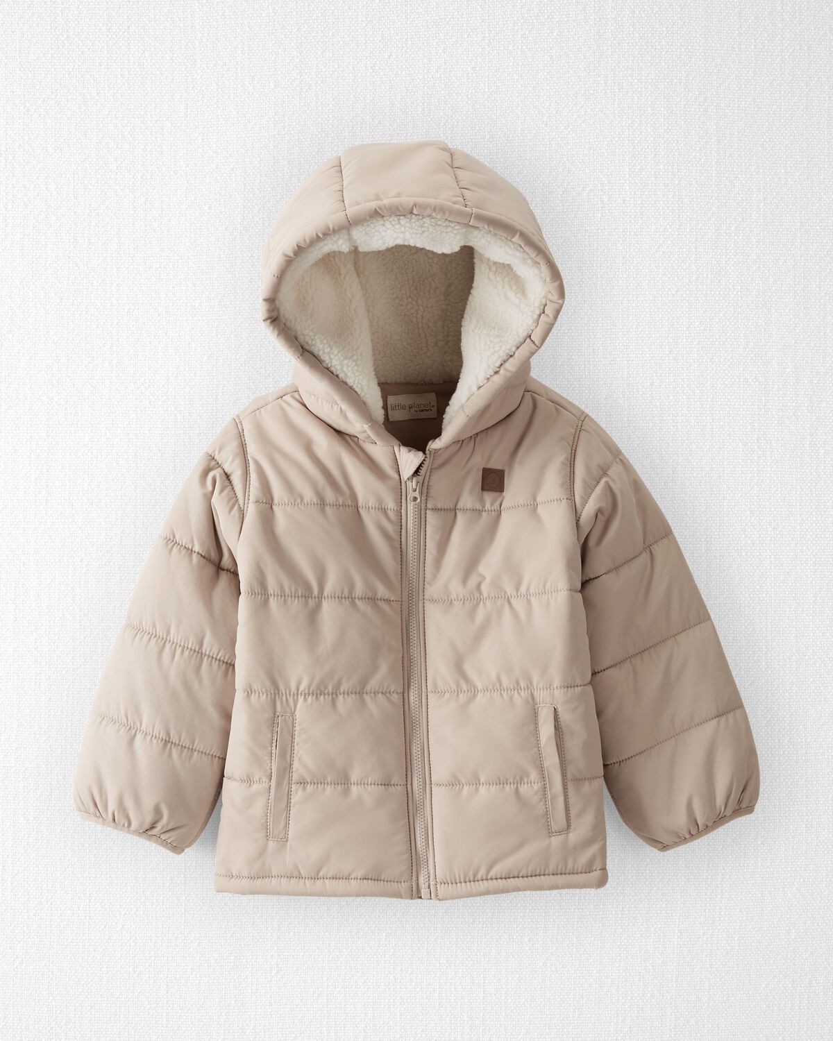 Tan Toddler Recycled Puffer Jacket in Tan | carters.com | Carter's