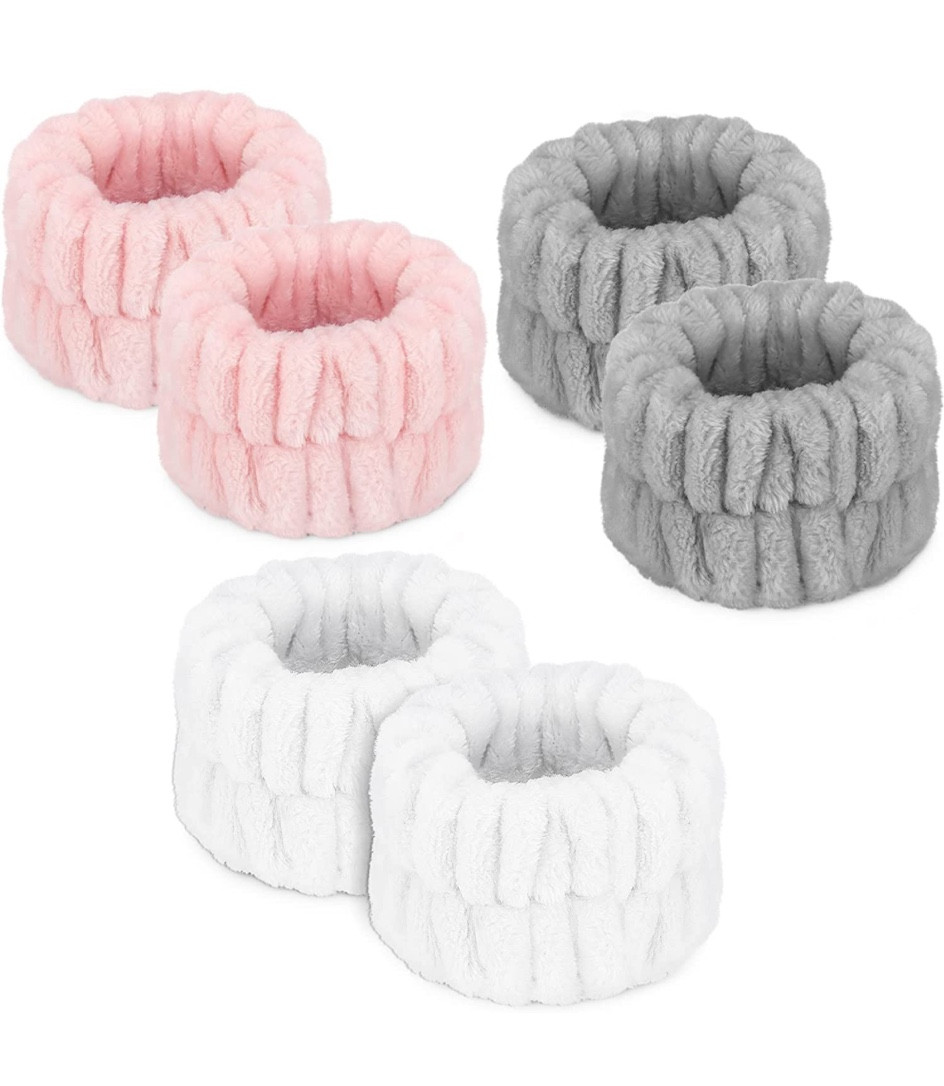 Women’s wrist towels for washing face. 6 pcs white, pink, grey. Prevents water from running down arms. 

#LTKFind #LTKunder50 #LTKbeauty