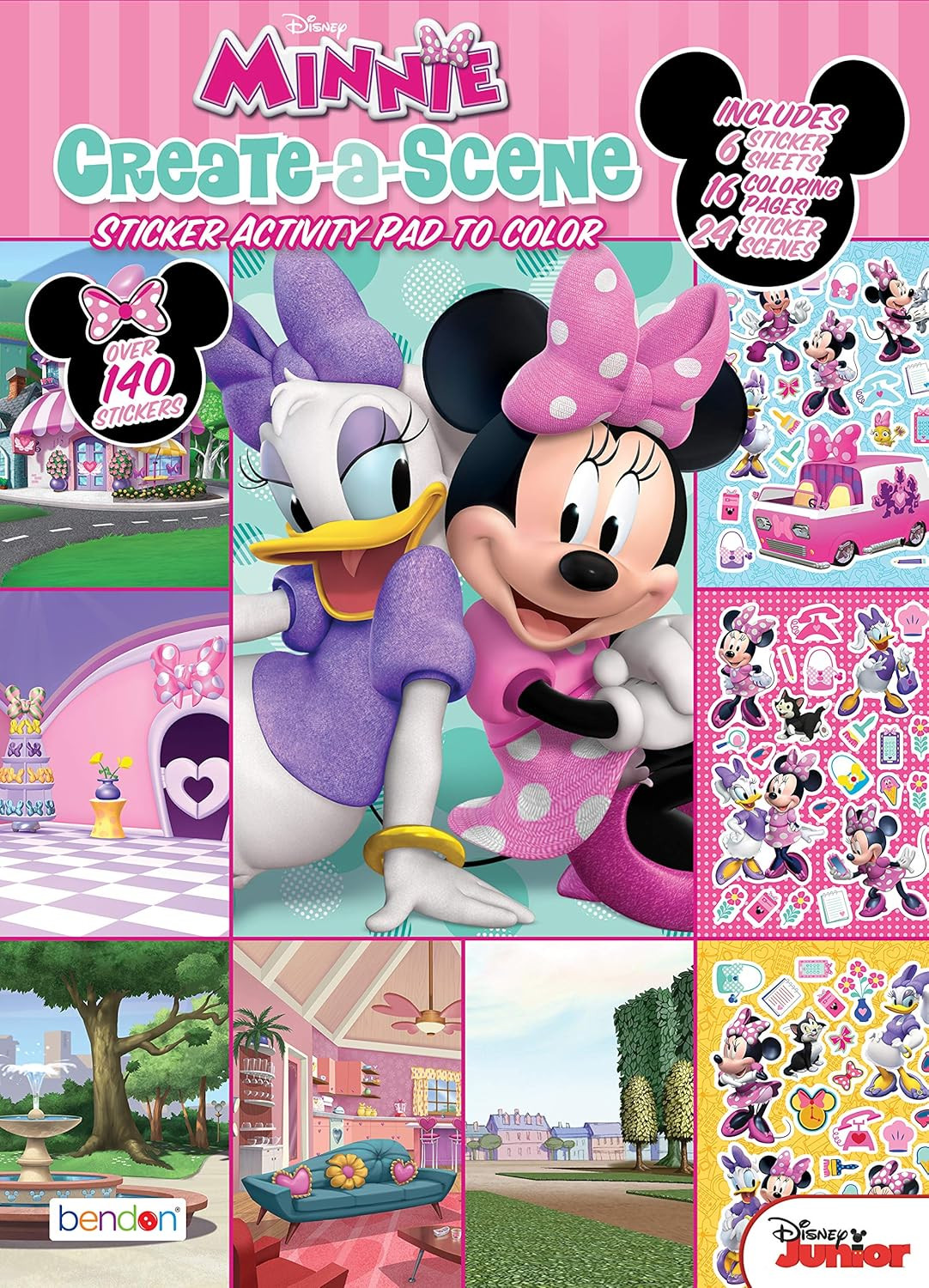 Disney Minnie Mouse Create-A-Scene Sticker Activity Book Bendon 45679 | Amazon (US)