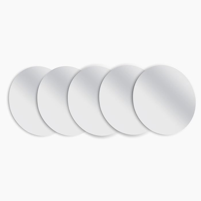 5 Pcs Small Mirrors for Kids Unbreakable Shatter Proof Mirror 4.8 x 4.8 Inches Round Plastic Safe... | Amazon (US)
