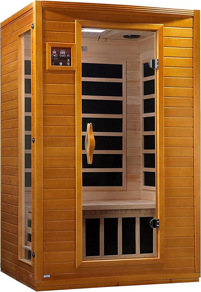 DYNAMIC SAUNAS Andora 2-Person Infrared Sauna with Red Light Therapy | 2-Person Spacious Indoor D... | Amazon (US)