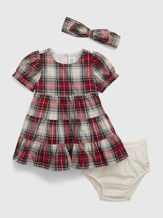 Baby Plaid Tiered Dress Set | Gap (US)