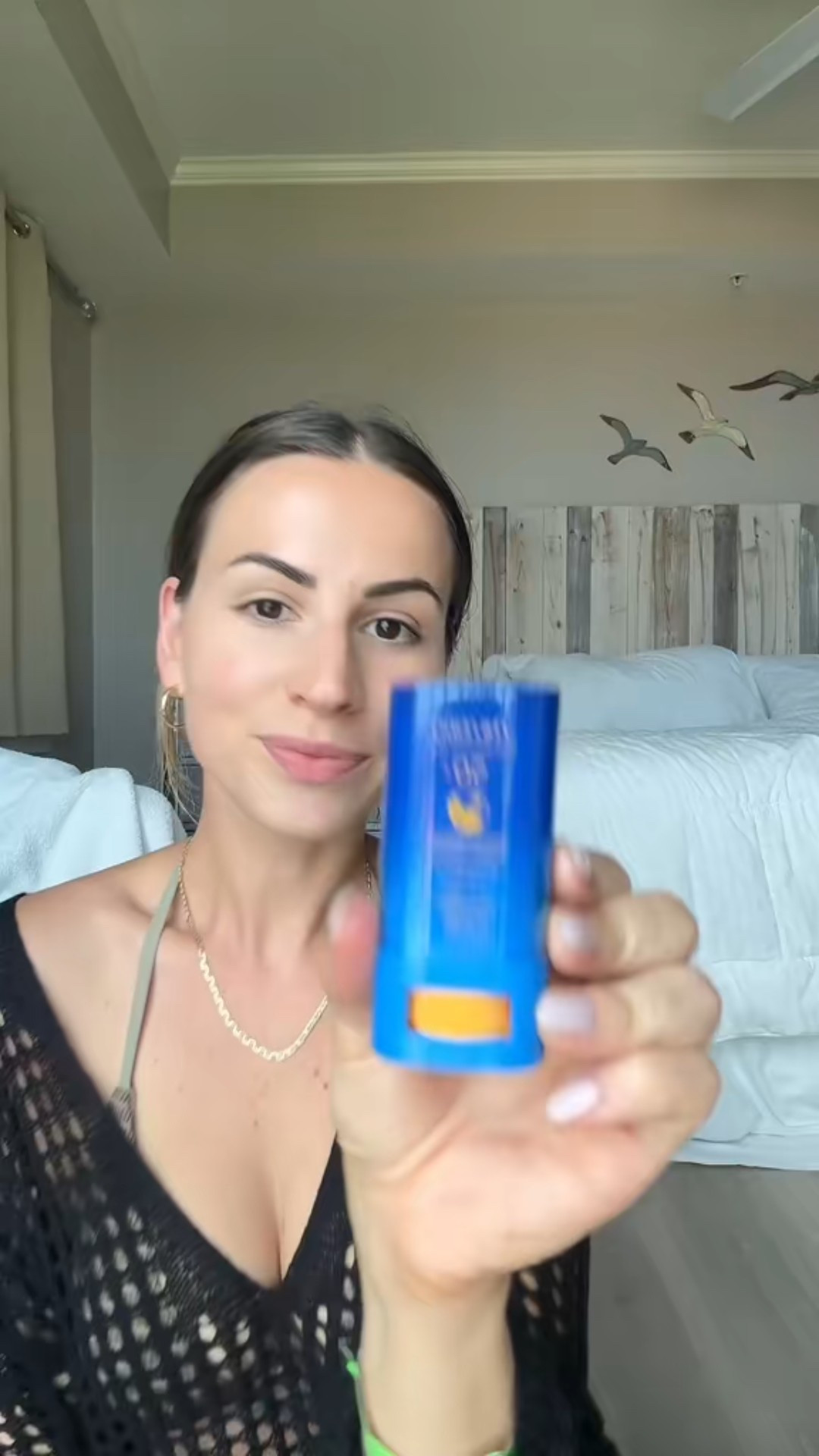 This sunscreen stick leaves no white cast, and is easy to throw in your bag and reapply it whenever! 