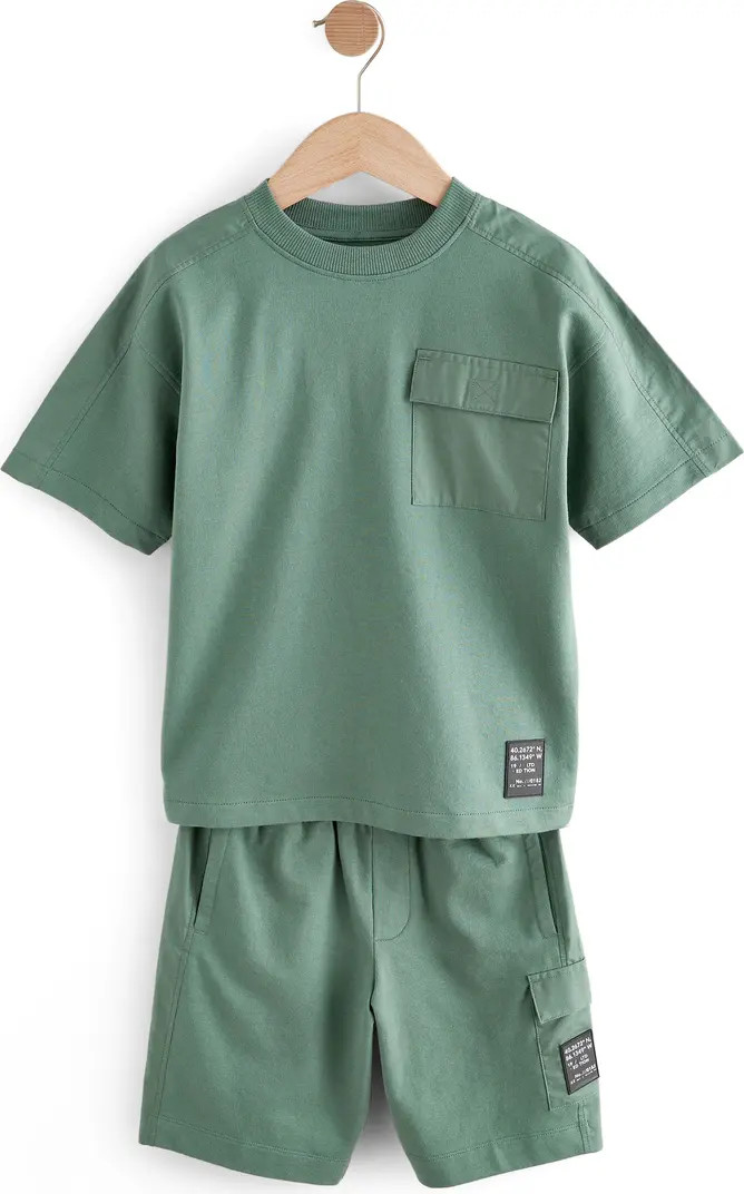 NEXT Kids' Utility Cotton T-Shirt & Shorts Set | Nordstrom | Nordstrom