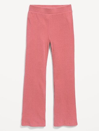 Cozy High-Waisted Rib-Knit Flared Pants for Girls | Old Navy (US)