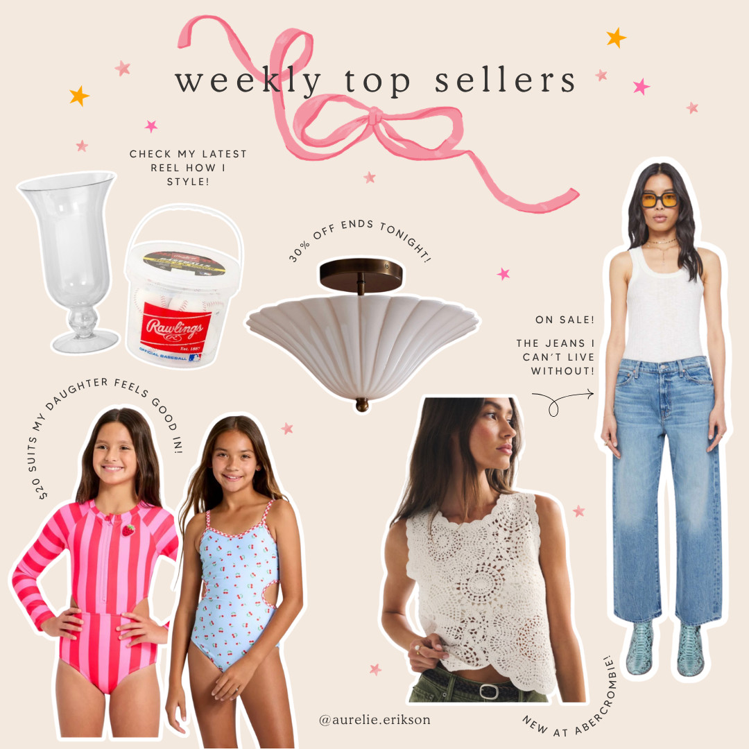 Best selling things I shared last week that you loved!  

 #LTKxAbercrombie #LTKHome #LTKSwim