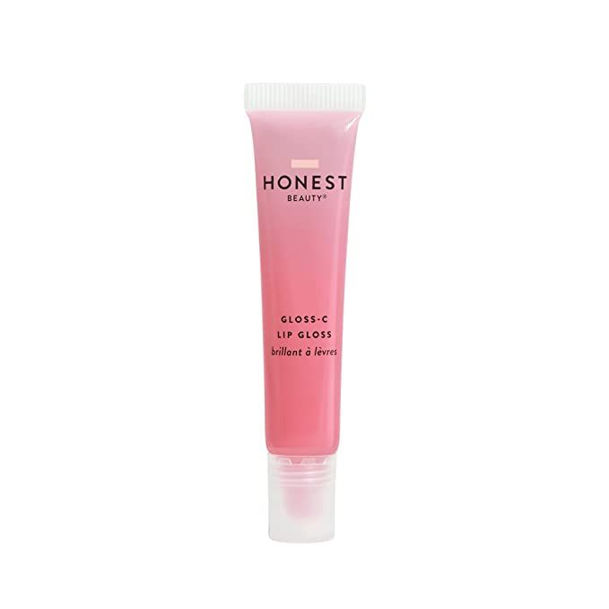 Honest Beauty Gloss-C Lip Gloss, Pink Agate, Vegan, Sheer + Buildable with Coconut Oil & Hyaluron... | Amazon (US)