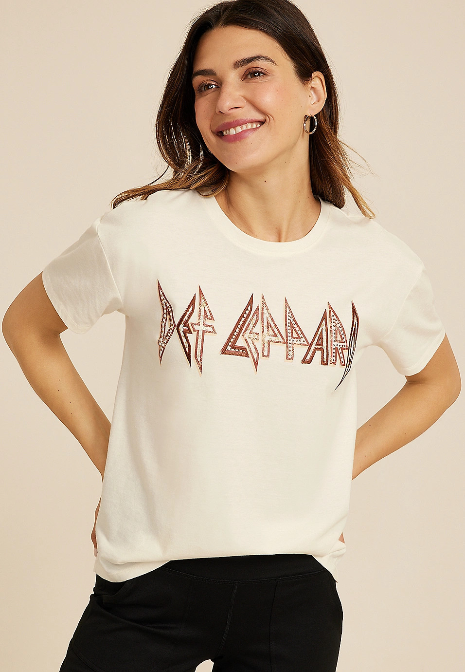 Def Leppard Oversized Fit Graphic Tee | Maurices