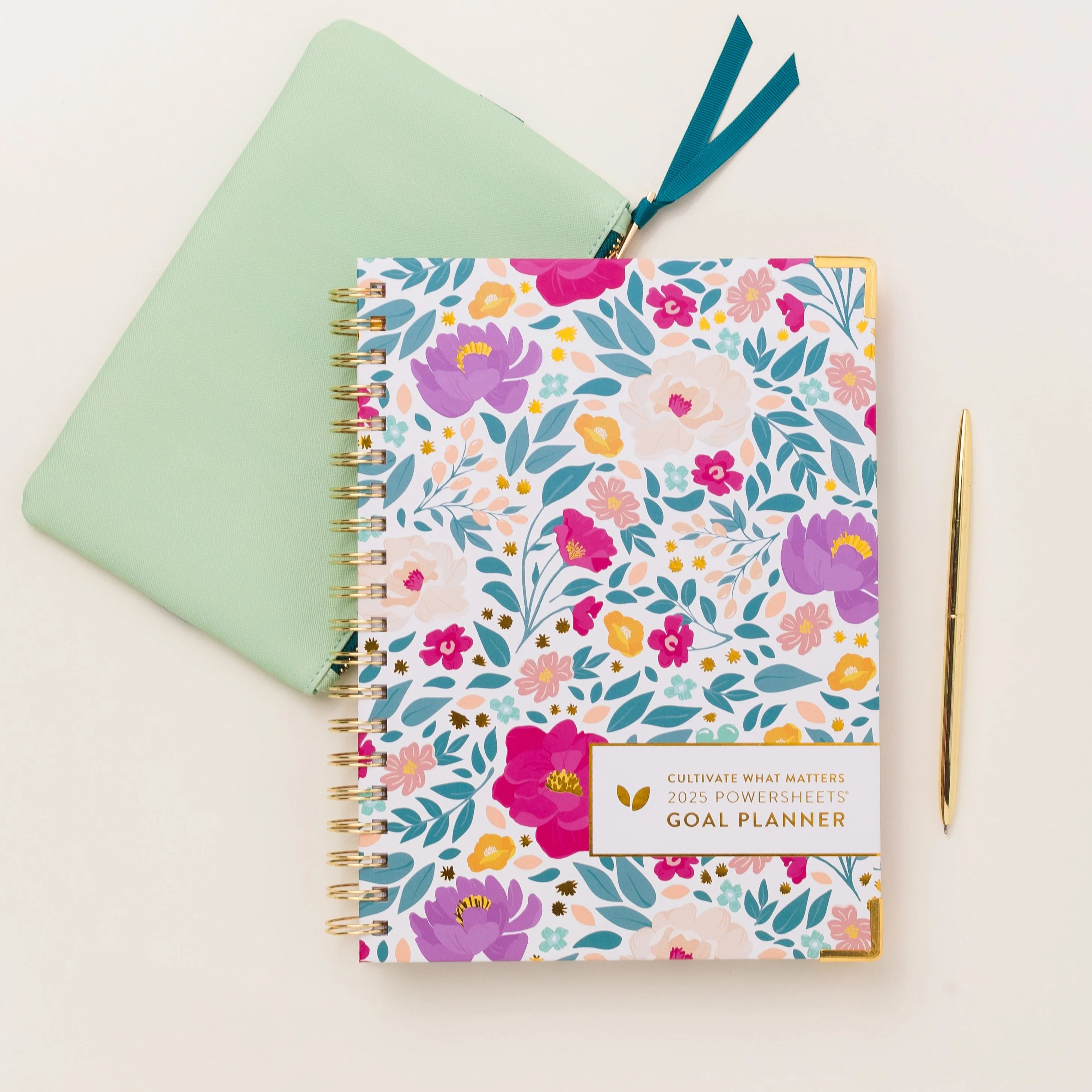 2025 One-Year PowerSheets® Goal Planner | Blooms | Cultivate What Matters