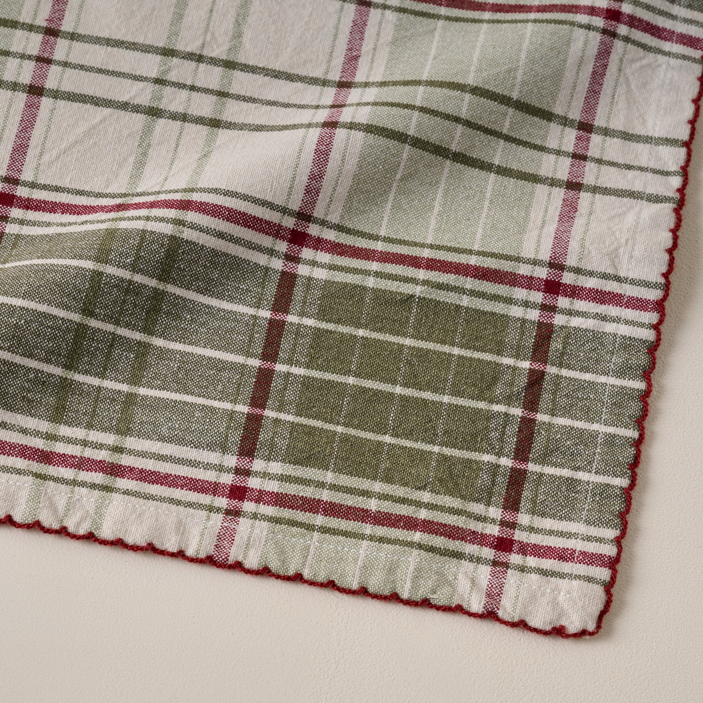 Magnolia Festive Plaid Napkin Set of Four | Magnolia