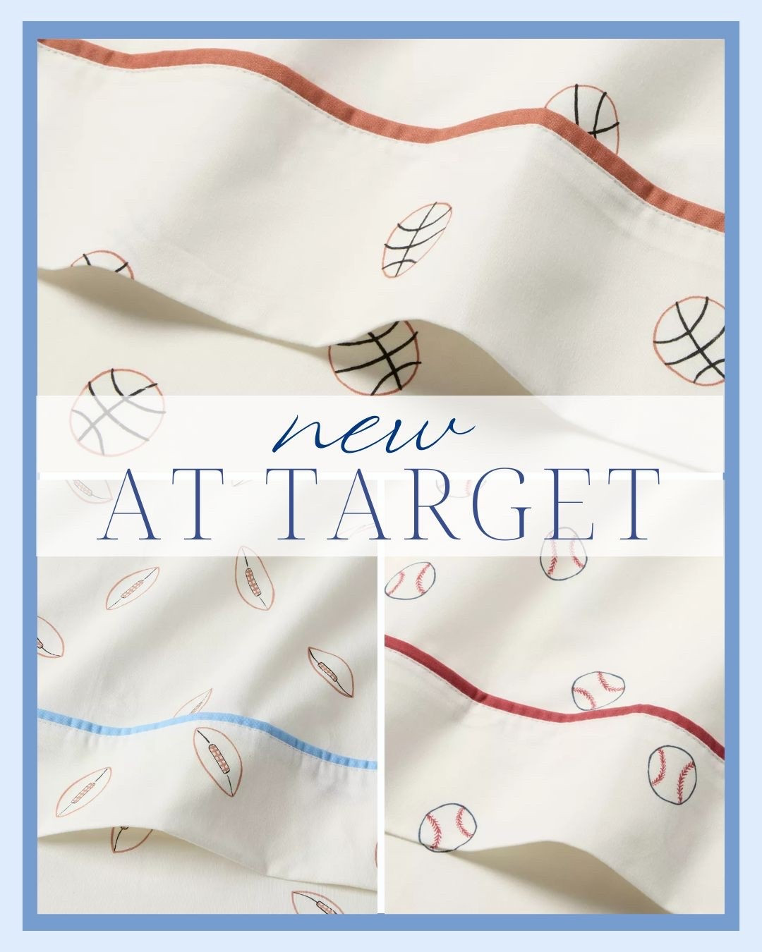 Fun sports-themed sheets with football, baseball, & basketball prints! Perfect for updating any kid’s bedroom with playful patterns and cozy comfort!

 Target bedding, kids bedding, sports sheets, Target home decor, new at Target, kids room decor, sports bedding

#LTKKids #LTKHome