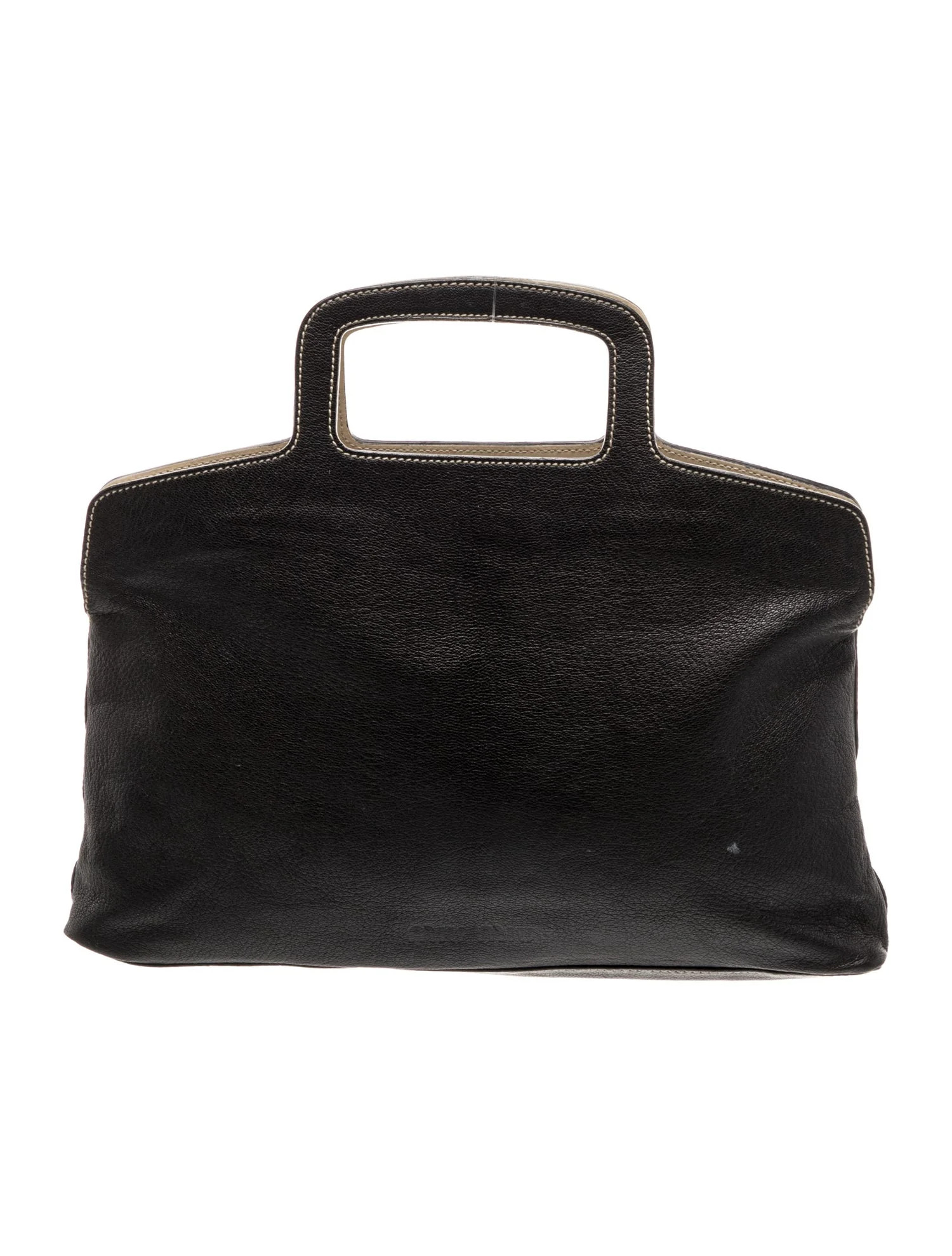Miu Miu Leather Top Handle Bag Vintage - Black Handle Bags, Handbags - MIU245171 | The RealReal | The RealReal