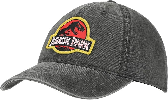 Jurassic Park Classic Logo Unstructured Baseball Hat (58cm) | Amazon (US)