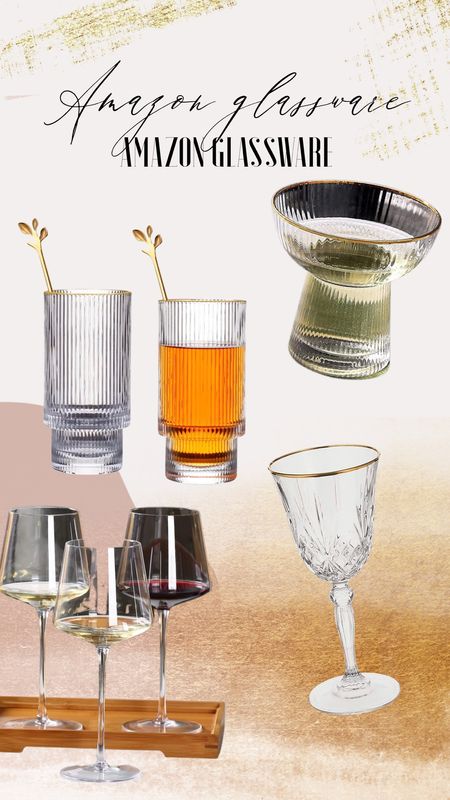 Amazon glassware. Amazon finds. Amazon kitchen favorites. Amazon wine glasses. Amazon drinking glasses. Amazon kitchen finds. Wine glasses. Gold rim glass. Thanks giving table setting.

#LTKSeasonal #LTKhome #LTKstyletip