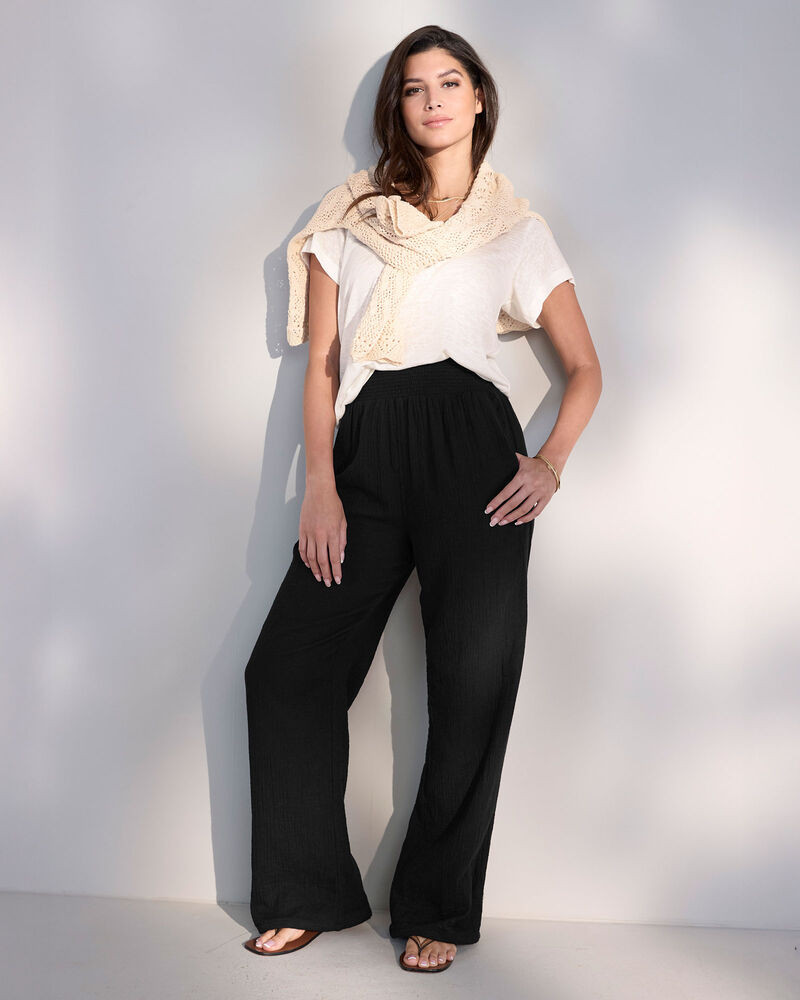 Double Cotton Pull On Trousers  (31" Inside Leg) | Cotton Traders (UK)