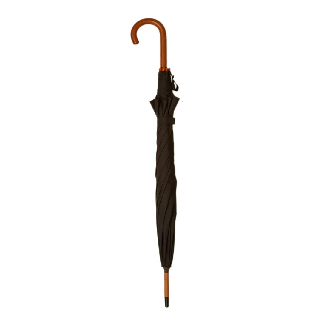 Fortnum's Kensington Walking Umbrella, Black | Fortnum & Mason