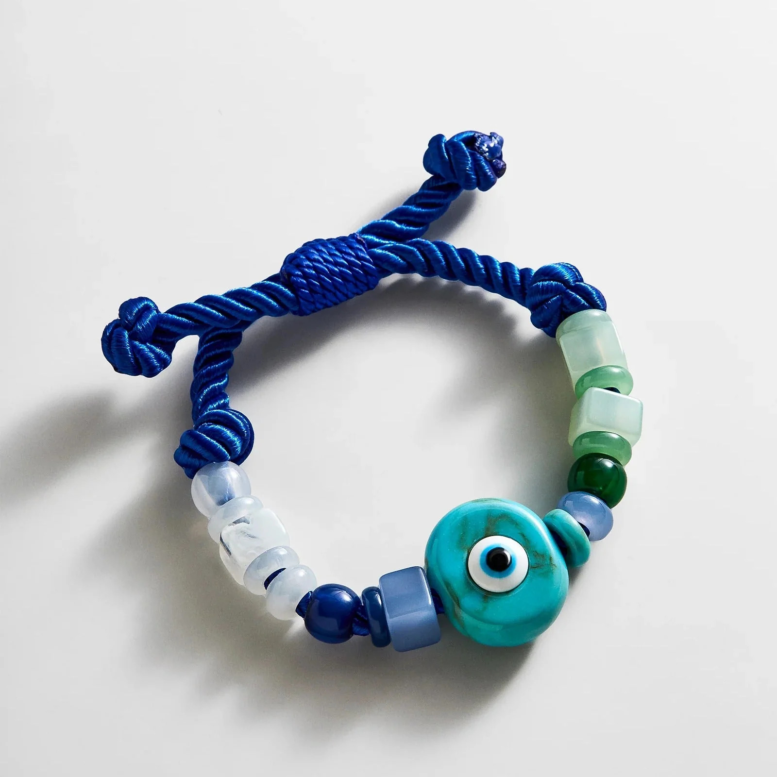 Bright Eyed Beaded Bracelet - Blue | BaubleBar