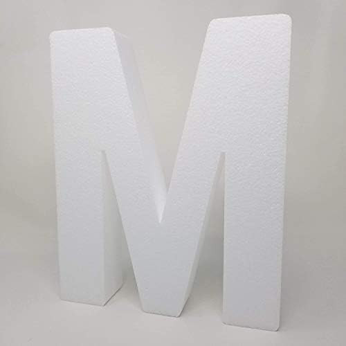 Free Standing - EPS Smooth Foam Letters for Weddings, Cakes, Arts & Crafts - 24" High, Letter M | Amazon (US)
