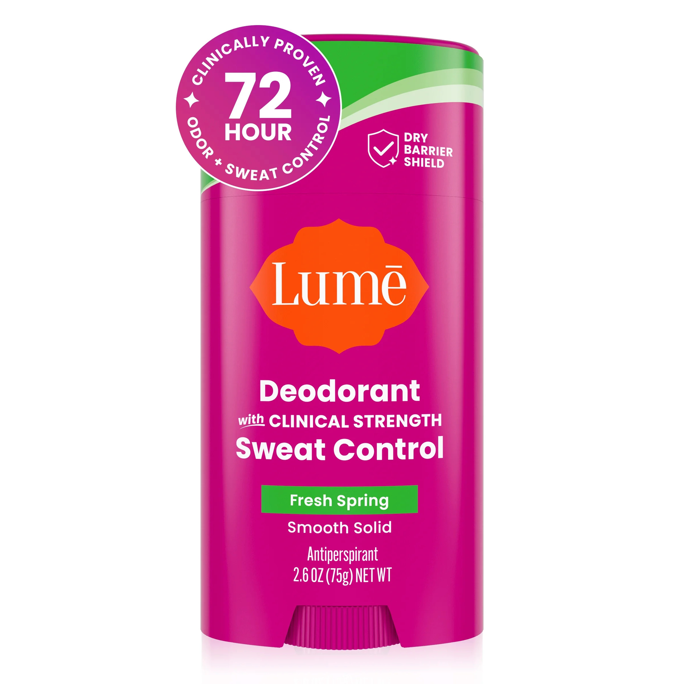 Lume Deodorant Plus Sweat Control -  Smooth Solid Stick - Clinical Strength Antiperspirant - Fres... | Walmart (US)
