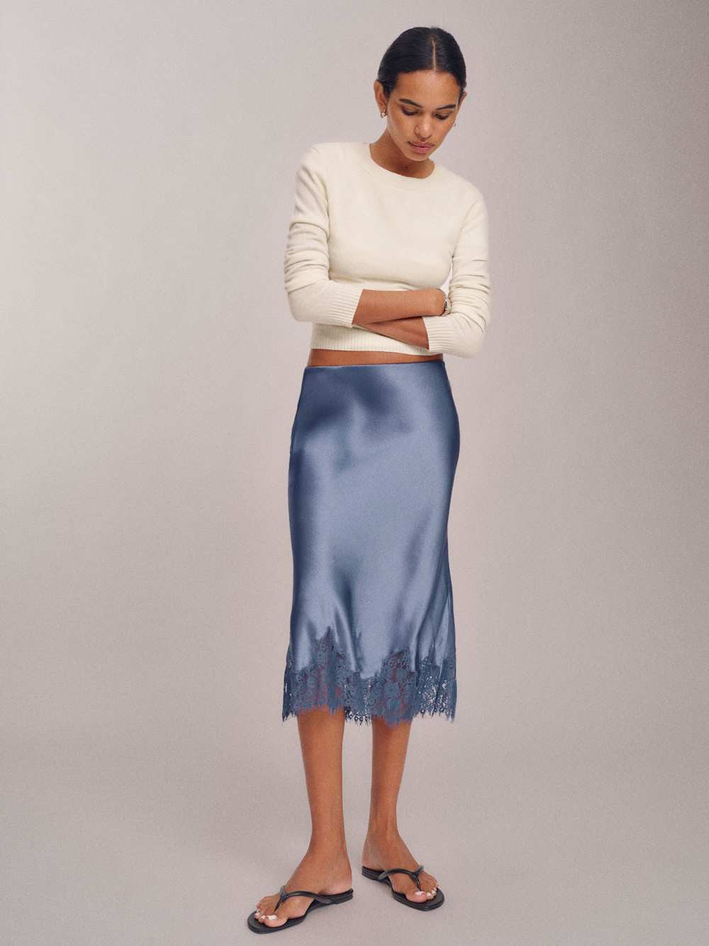 Carolina Silk Skirt | Reformation (Global)