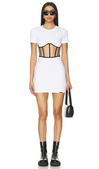 Angela Mini Dress in White | Revolve Clothing (Global)