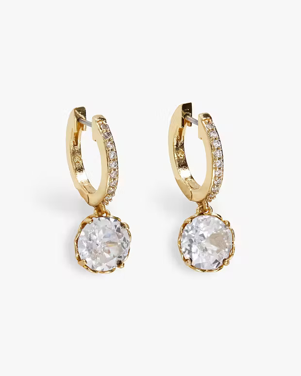 That Sparkle Pavé Mini Hoops | Kate Spade (US)