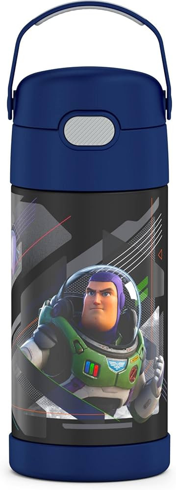 Disney Pixar Lightyear THERMOS FUNTAINER 12 Ounce Stainless Steel Vacuum Insulated Kids Straw Bot... | Amazon (US)