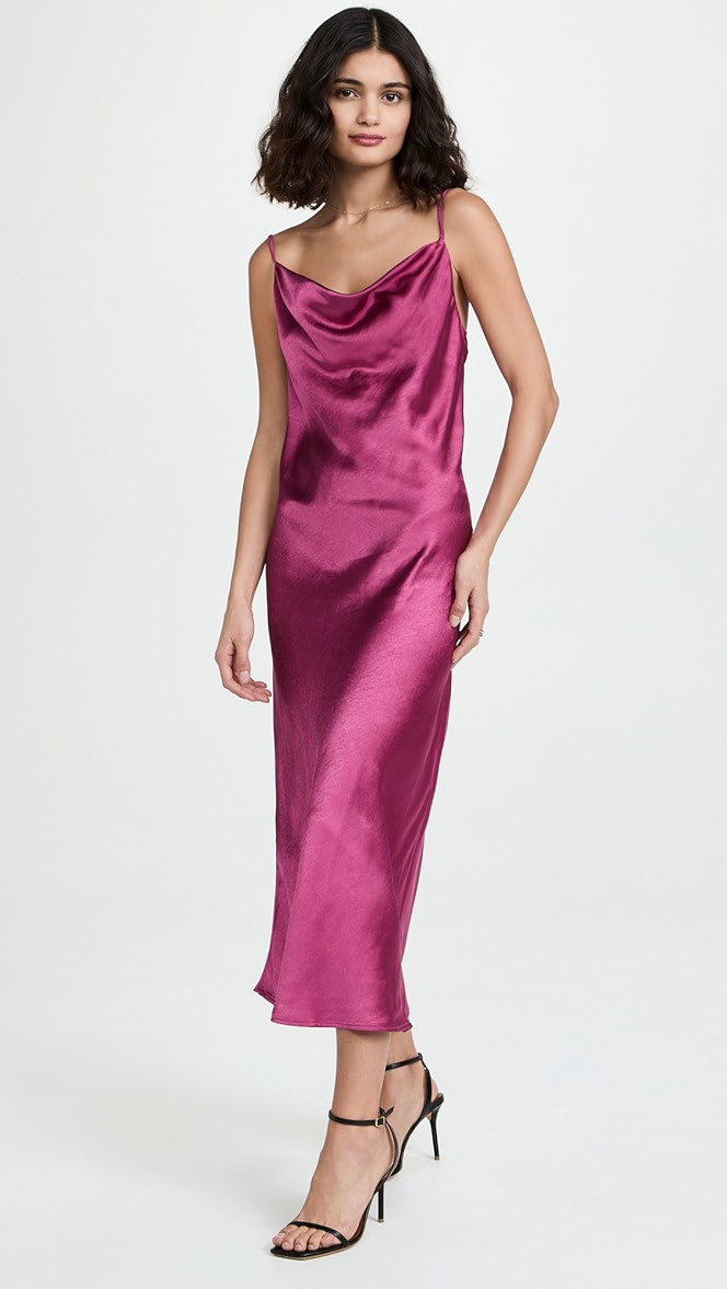 Satin Midi Dress | Shopbop