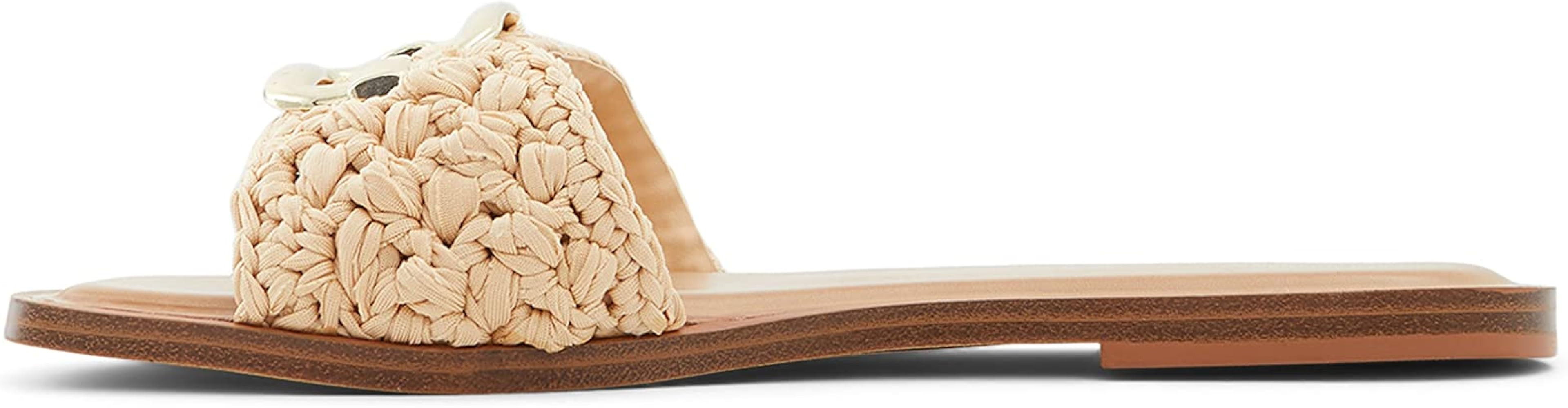 ALDO Women's Glaeswen Slide Sandal, Natural, 8 | Amazon (US)