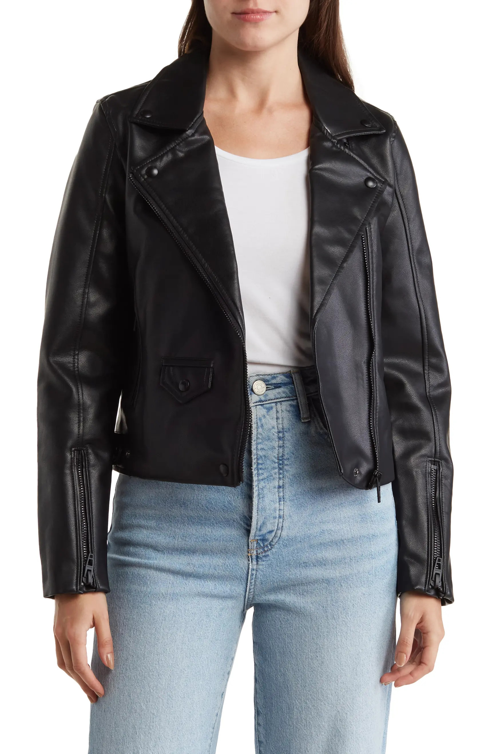 Faux Leather Moto Jacket | Nordstrom Rack