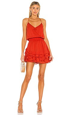 Karina Grimaldi Lucia Embellished Mini Dress in Cherry from Revolve.com | Revolve Clothing (Global)
