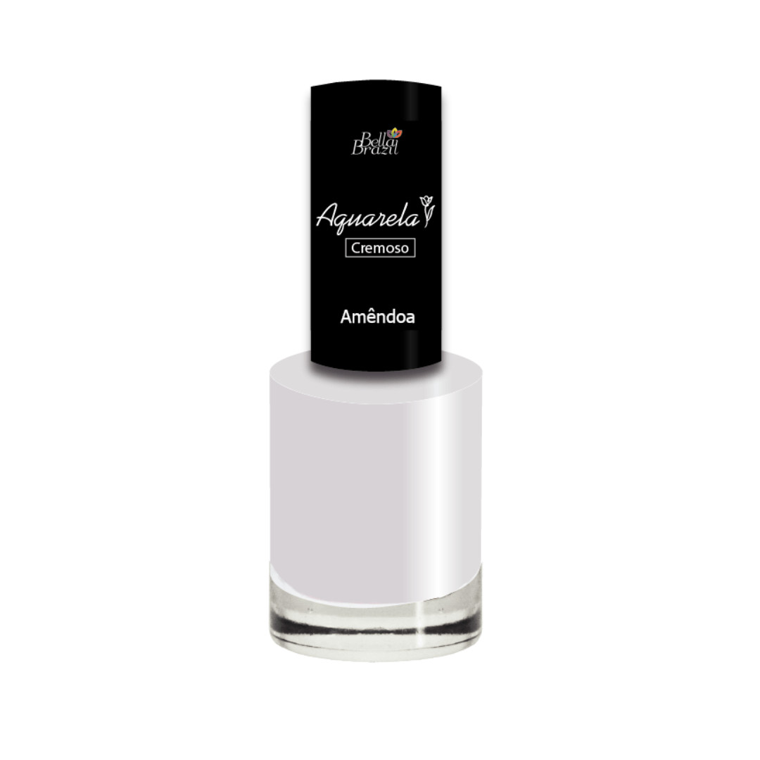 Aquarela 141 Amêndoa - Esmalte Cremoso 7,5ml Bella Brazil | DrogaRaia (BR)