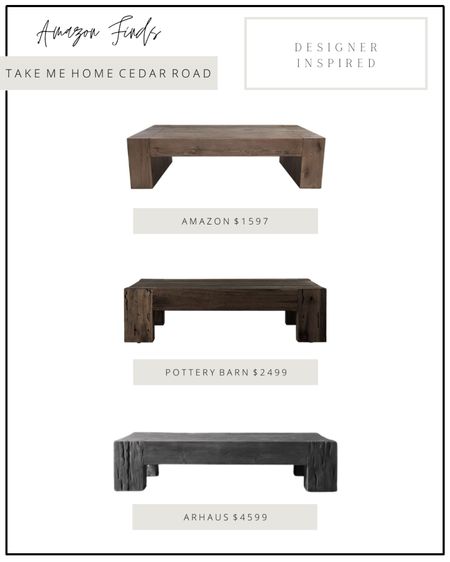 AMAZON FINDS - Designer Inspired

Absolutely love this Amazon find dupe for the Arhaus Ubud Coffee Table! Pottery Barn has a smaller version too. 

Large coffee table, ubud coffee table, arhaus dupe, pottery barn dupe, wood coffee table, reclaimed wood coffee table, living room table, living room, amazon, amazon home, amazon finds 

#LTKsalealert #LTKhome