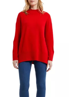 French Connection Women's Babysoft Mock Neck Jumper, Red, XS | Belk