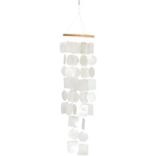 Solange & Frances Wind Chimes for Outside – Natural White Capiz Shell Outdoor Wind Chime Garden... | Amazon (US)